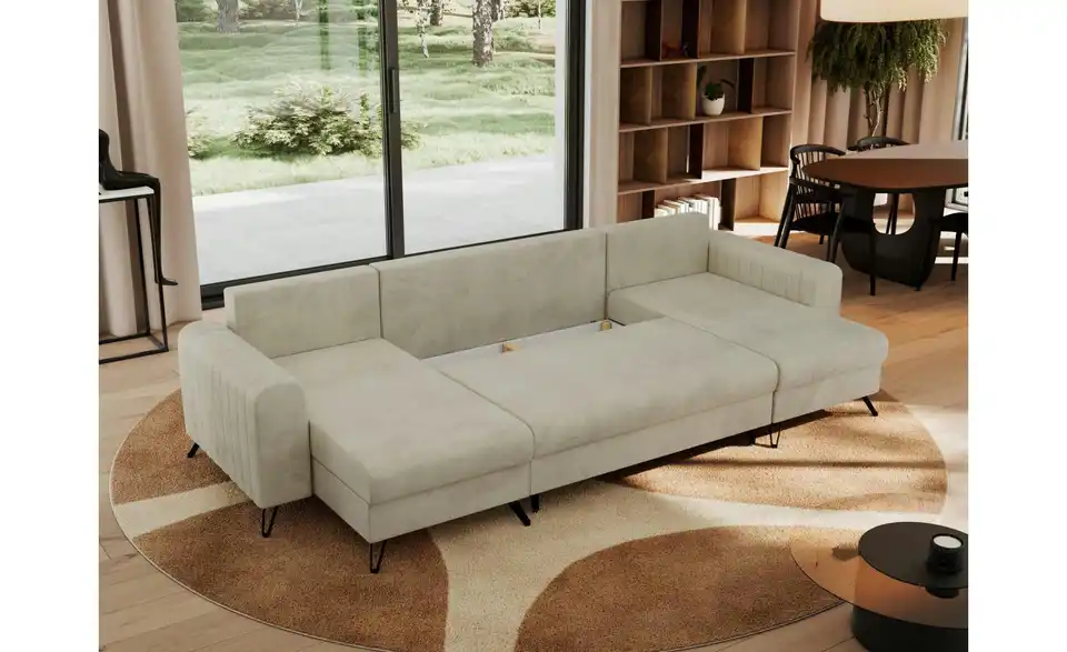 Wohnlandschaft Beige, Funktionsansicht