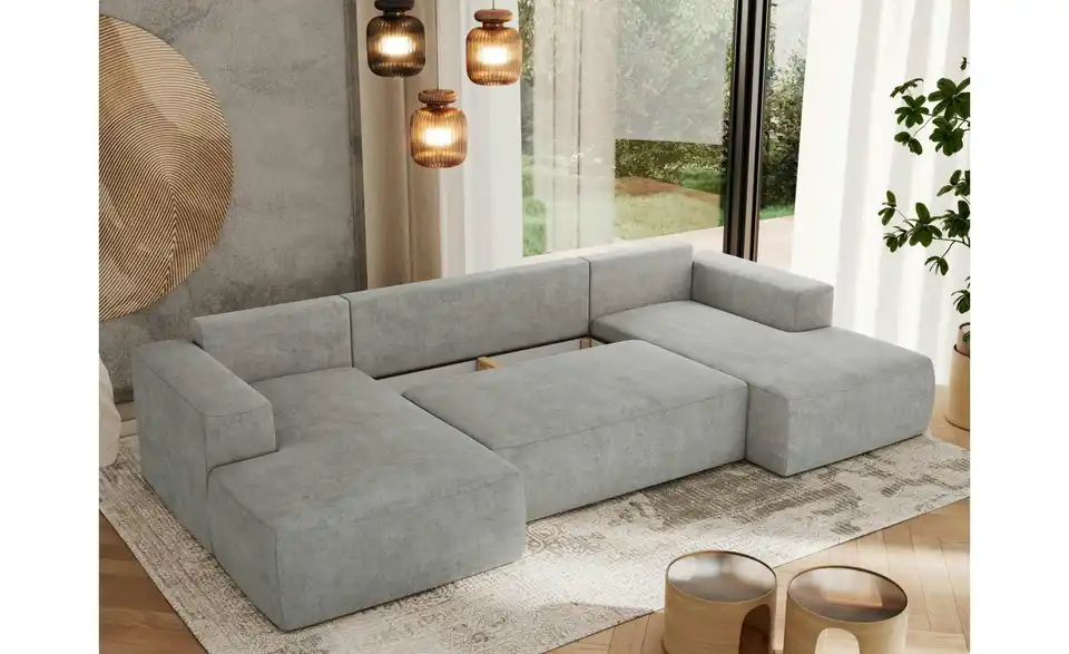 Wohnlandschaft Hellgrau, in Wohnsituation