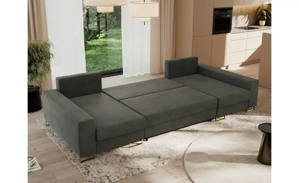 Wohnlandschaft Dunkelgrau, in Wohnsituation