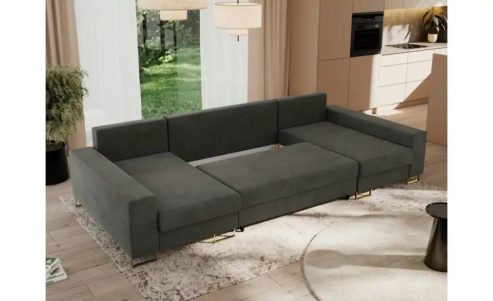 Wohnlandschaft Dunkelgrau, Funktionsansicht