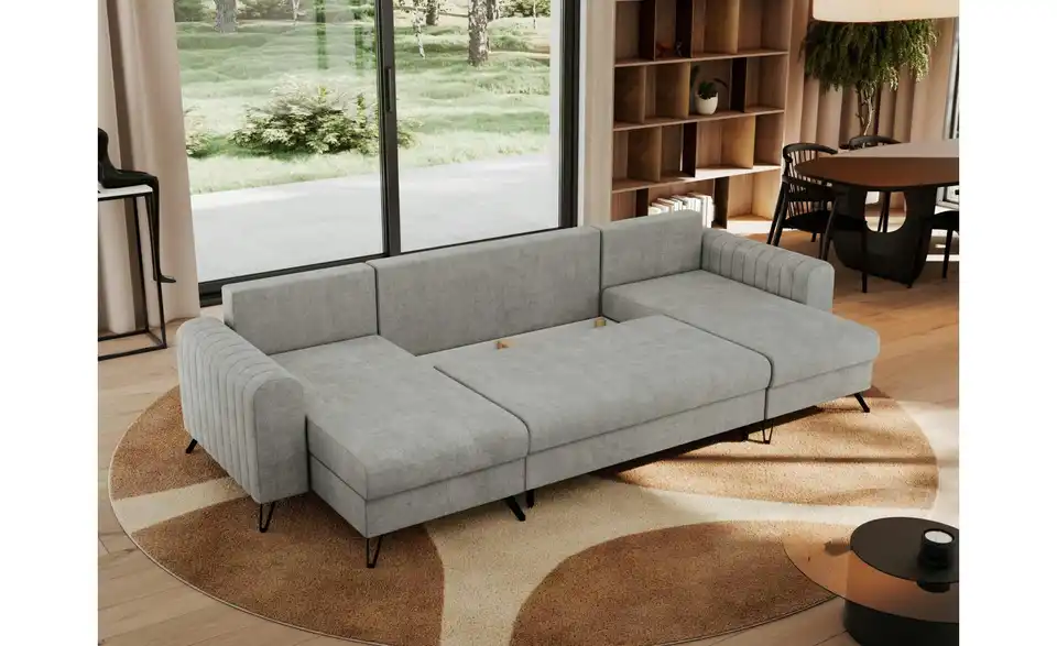 Wohnlandschaft Hellgrau, Funktionsansicht