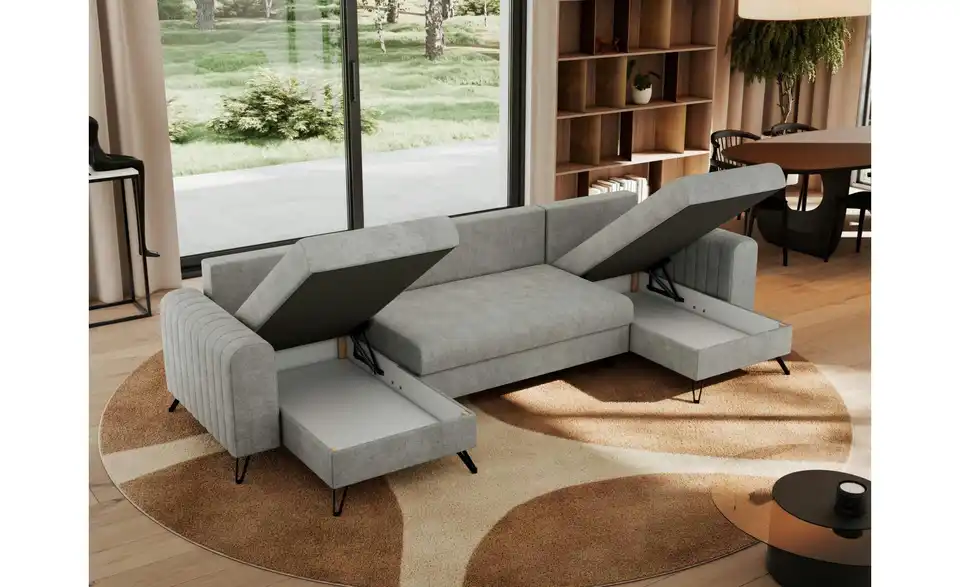 Wohnlandschaft Hellgrau, in Wohnsituation