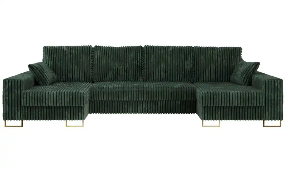 Wohnlandschaft Grün, Frontansicht