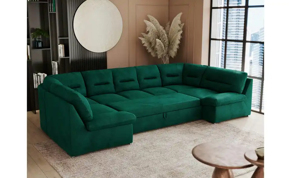 Wohnlandschaft Dunkelgrün, Funktionsansicht