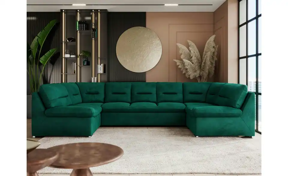 Wohnlandschaft Dunkelgrün, in Wohnsituation