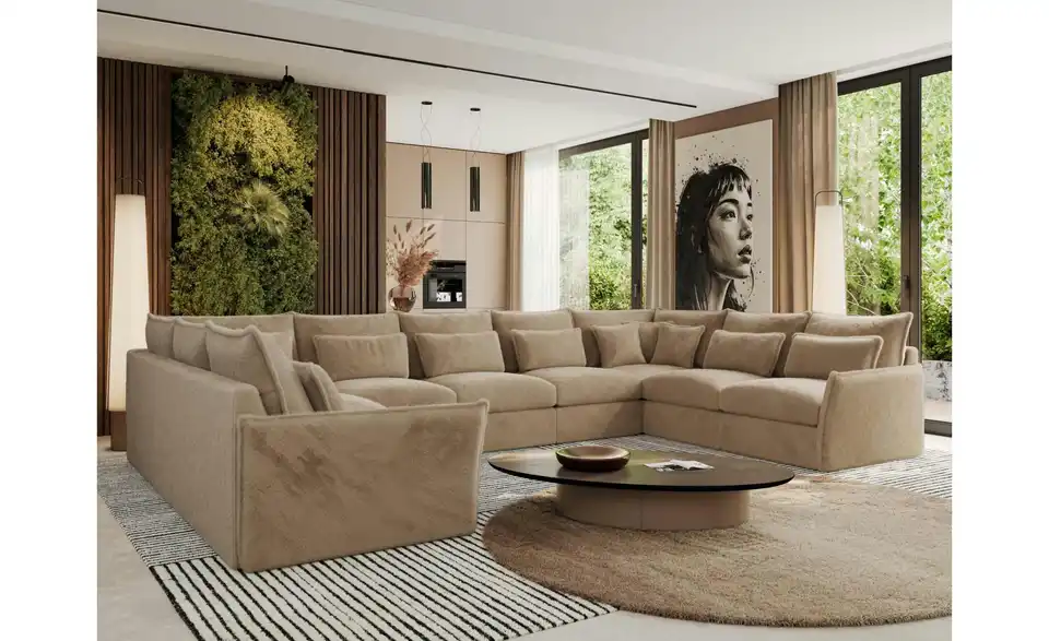 Wohnlandschaft Beige, in Wohnsituation