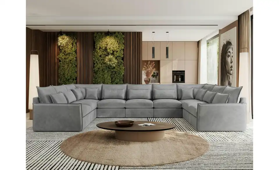 Wohnlandschaft Perlgrau, in Wohnsituation