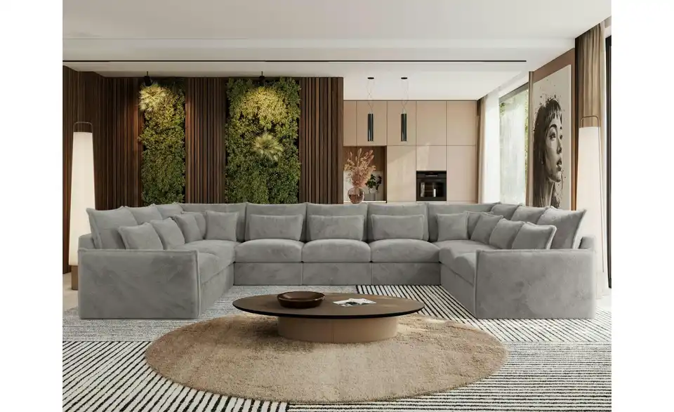 Wohnlandschaft Silbergrau, in Wohnsituation