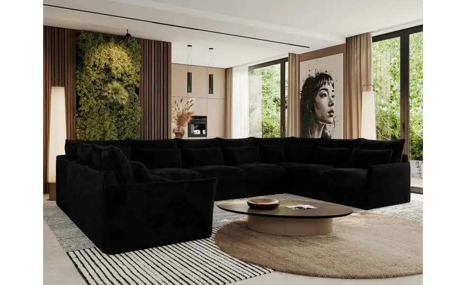 Wohnlandschaft Schwarz, in Wohnsituation