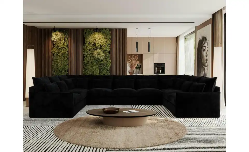 Wohnlandschaft Schwarz, in Wohnsituation