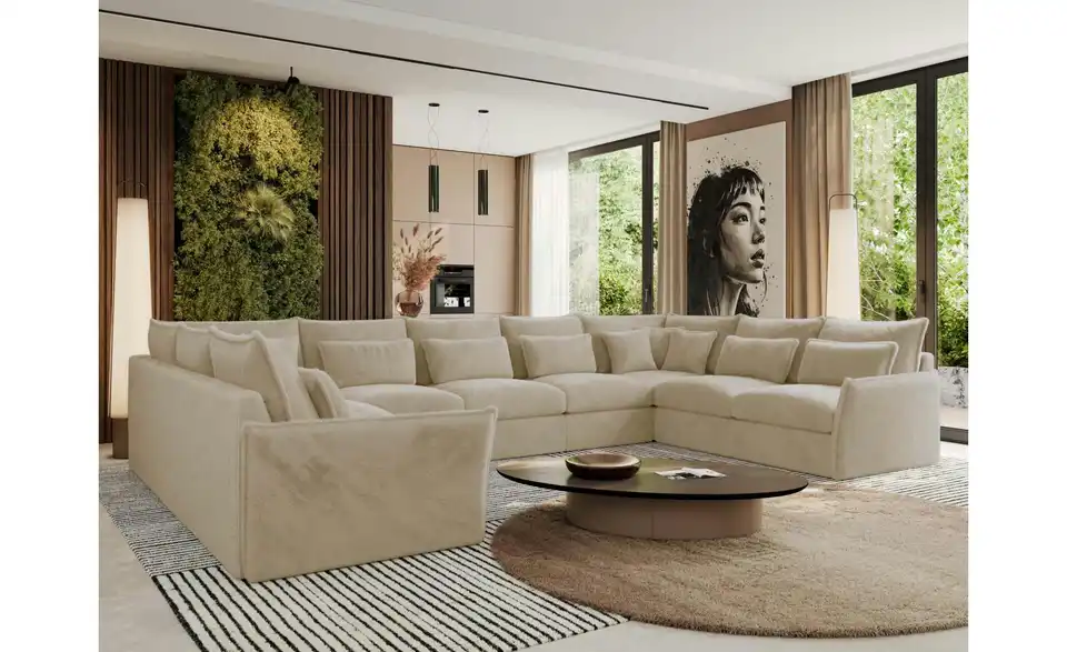 Wohnlandschaft Creme, in Wohnsituation