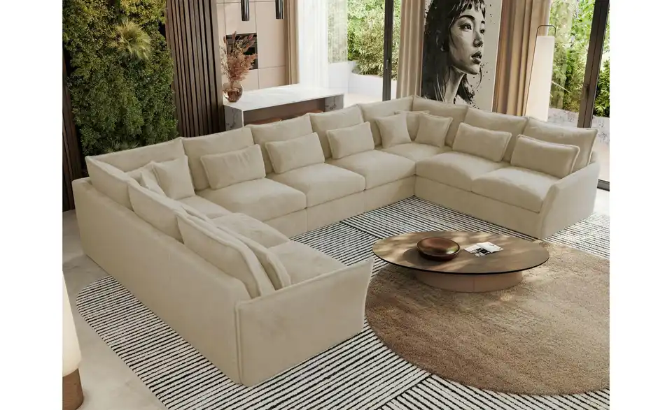 Wohnlandschaft Creme, in Wohnsituation