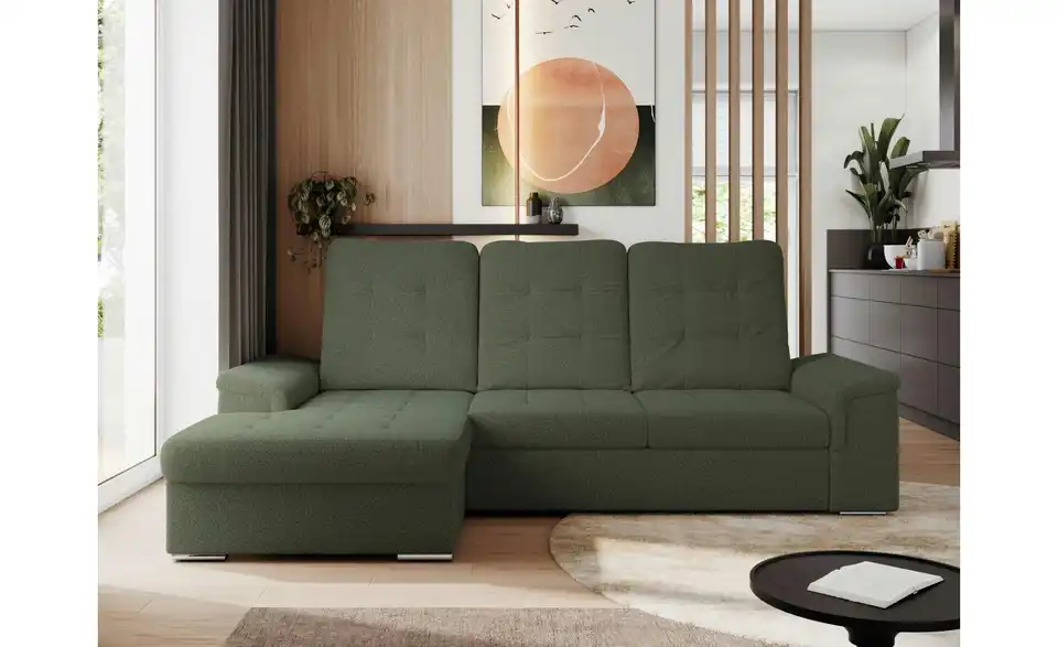 Ecksofa Madrito mit Schlaffunktion, in Wohnsituation
