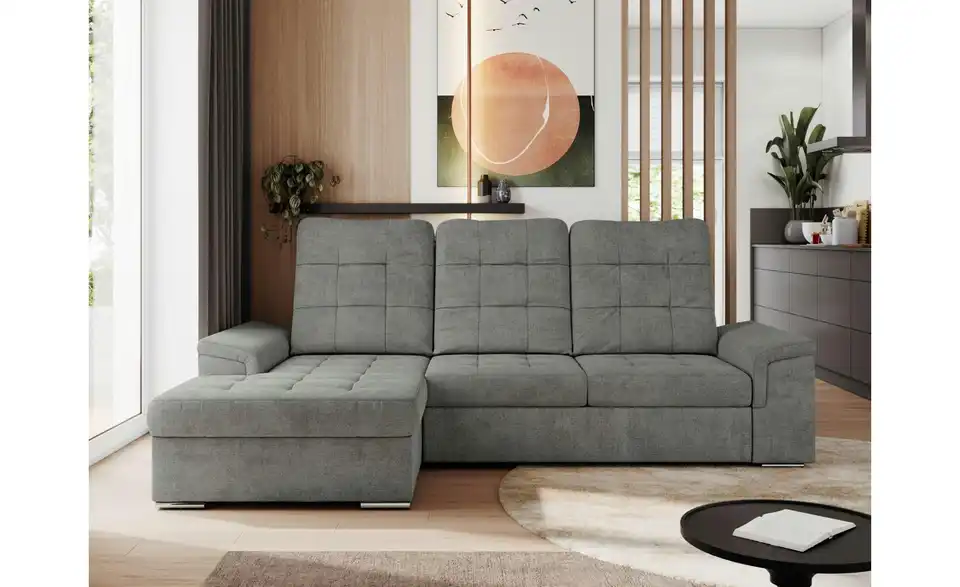 Ecksofa Madrito mit Schlaffunktion, in Wohnsituation