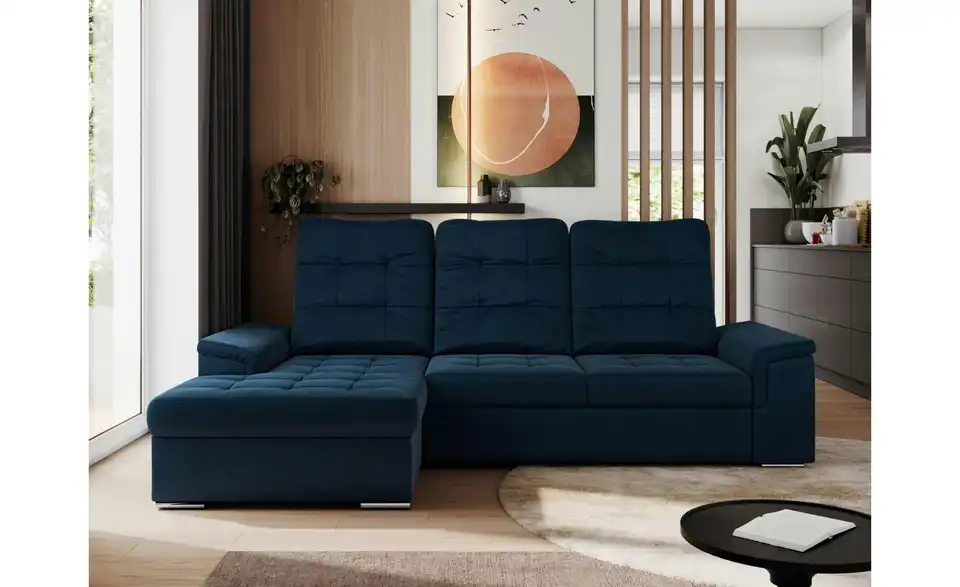 Ecksofa Madrito mit Schlaffunktion, in Wohnsituation