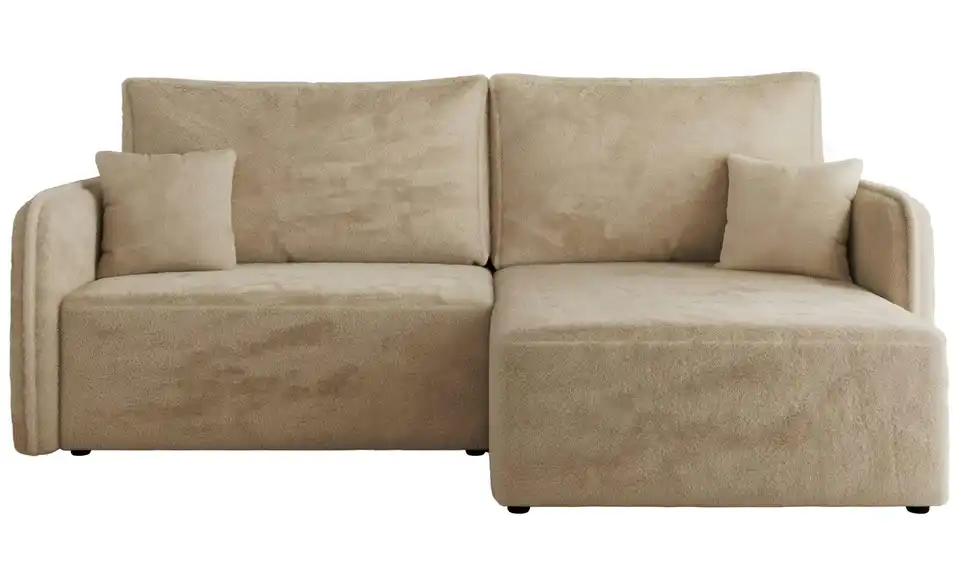 Ecksofa Beige, Frontansicht