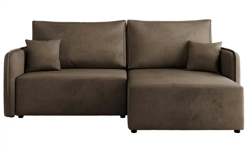 Ecksofa Braun, Frontansicht