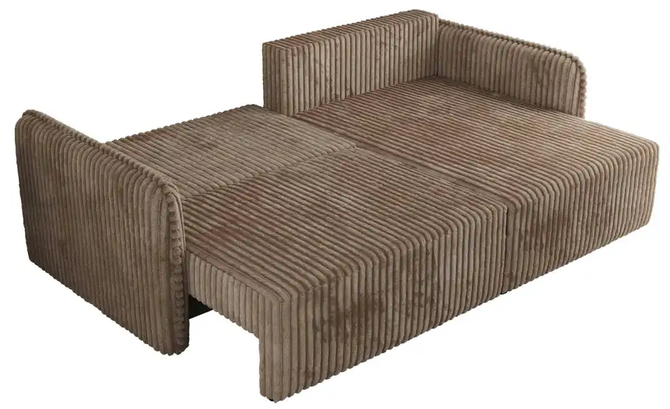 Ecksofa Braun, Detailansicht