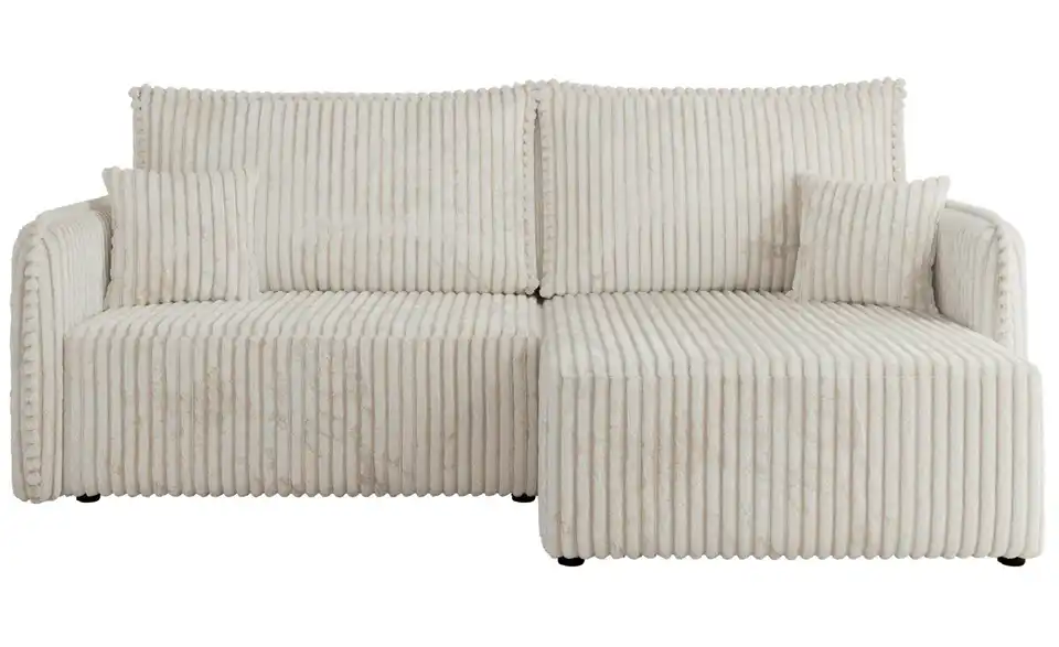 Ecksofa Beige, Frontansicht