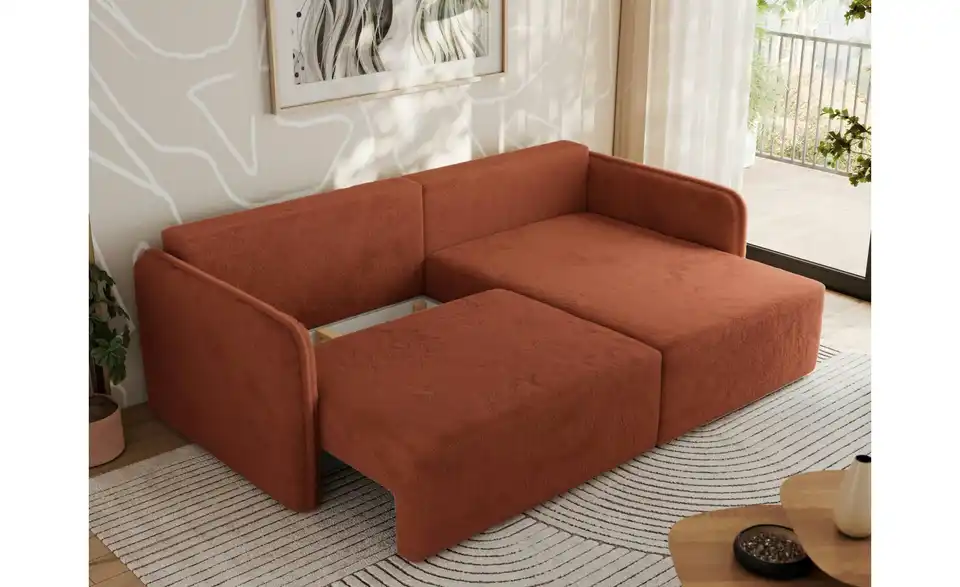 Ecksofa Orange, Funktionsansicht