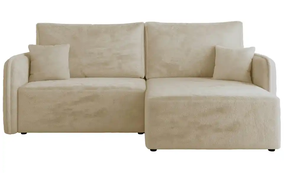 Ecksofa Creme, Frontansicht