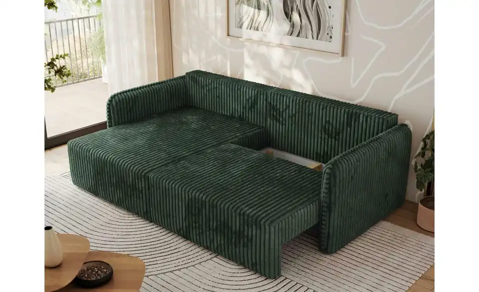 Ecksofa Grün, Funktionsansicht