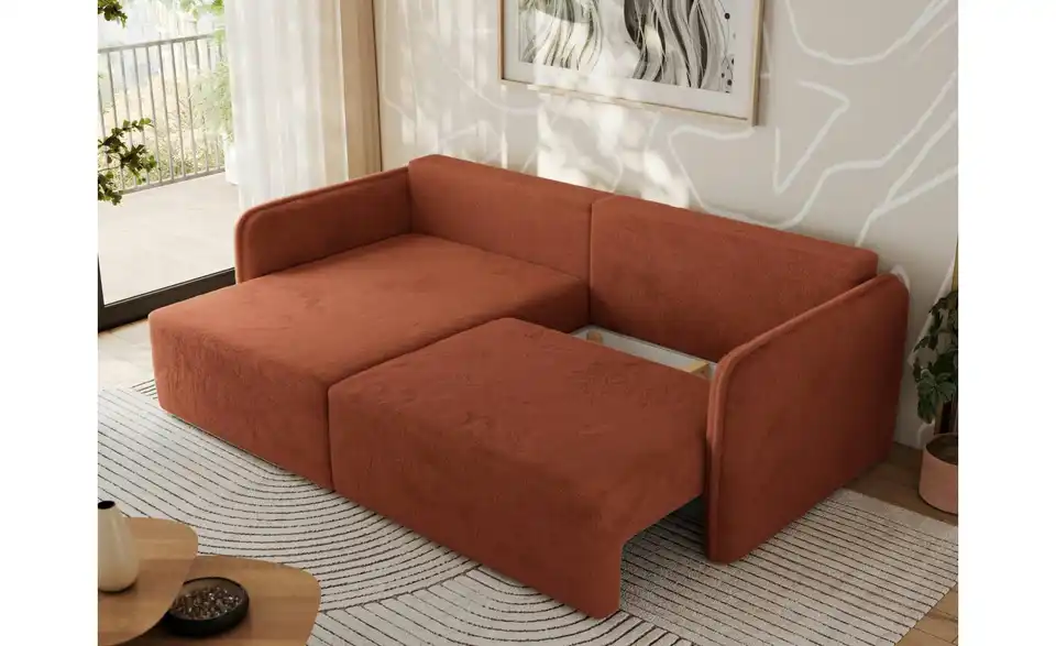 Ecksofa Orange, Funktionsansicht