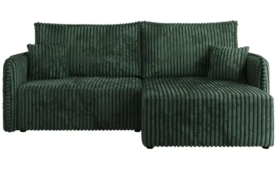 Ecksofa Grün, Frontansicht