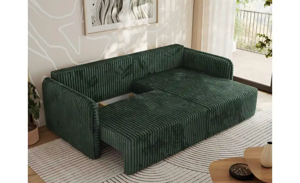 Ecksofa Grün, Funktionsansicht