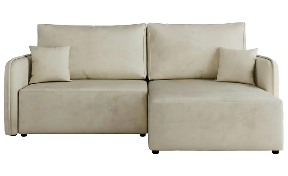 Ecksofa Beige, Frontansicht