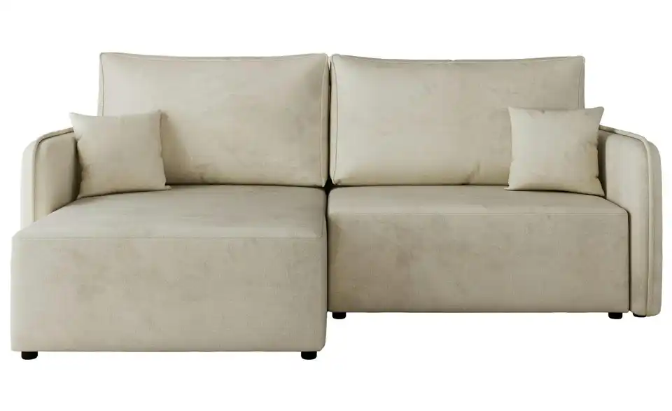 Ecksofa Beige, Frontansicht