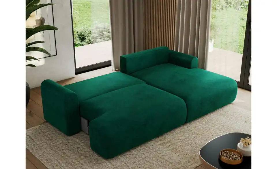 Ecksofa Tono mit Schlaffunktion, in Wohnsituation