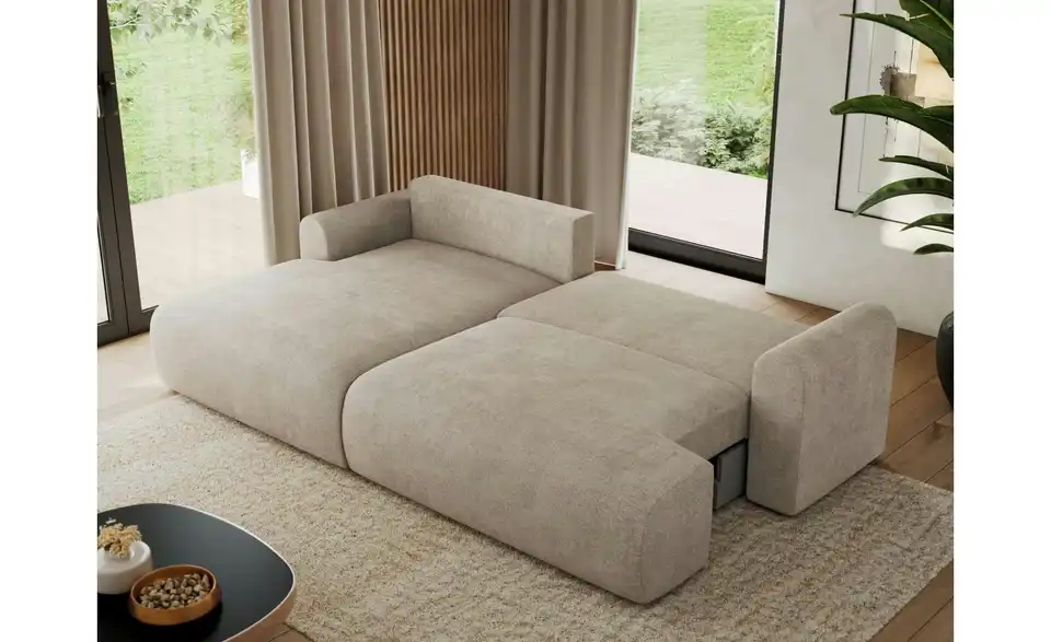Ecksofa Tono mit Schlaffunktion, in Wohnsituation