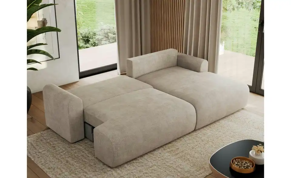 Ecksofa Tono mit Schlaffunktion, in Wohnsituation