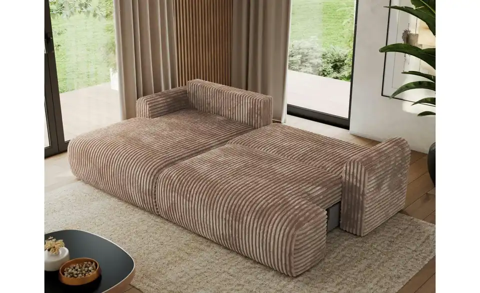 Ecksofa Tono mit Schlaffunktion, in Wohnsituation