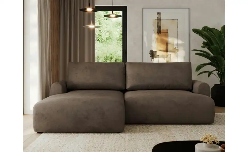 Ecksofa Tono mit Schlaffunktion, in Wohnsituation
