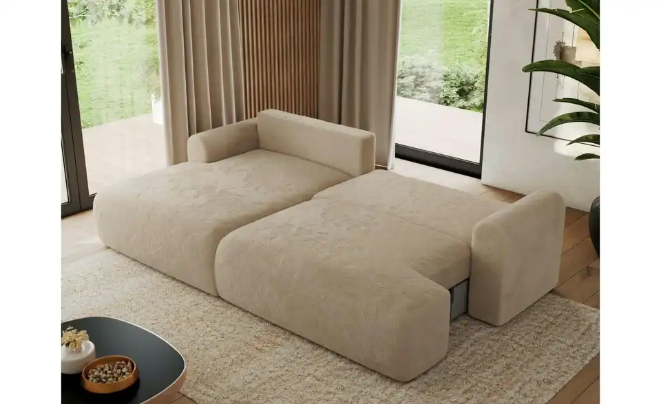 Ecksofa Tono mit Schlaffunktion, in Wohnsituation