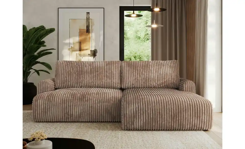 Ecksofa Tono mit Schlaffunktion, in Wohnsituation