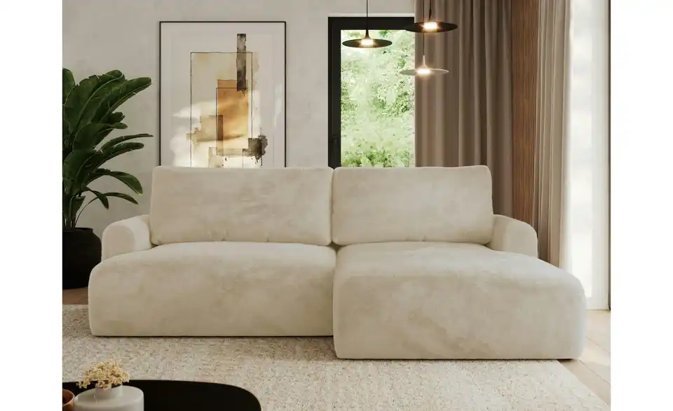 Ecksofa Tono mit Schlaffunktion, in Wohnsituation