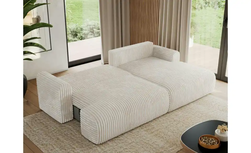 Ecksofa Tono mit Schlaffunktion, in Wohnsituation