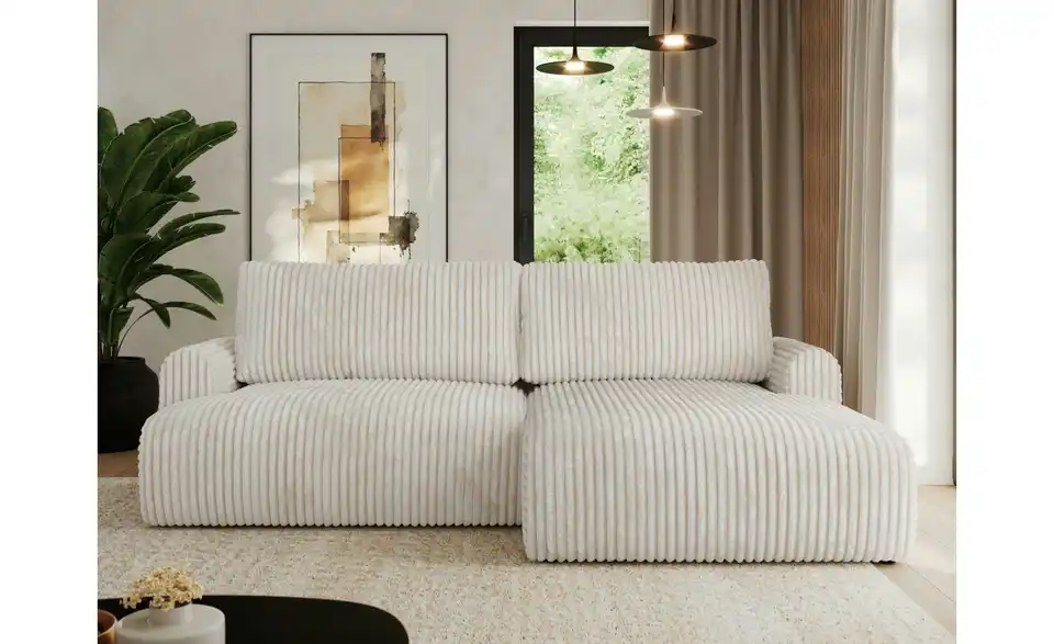 Ecksofa Tono mit Schlaffunktion, in Wohnsituation