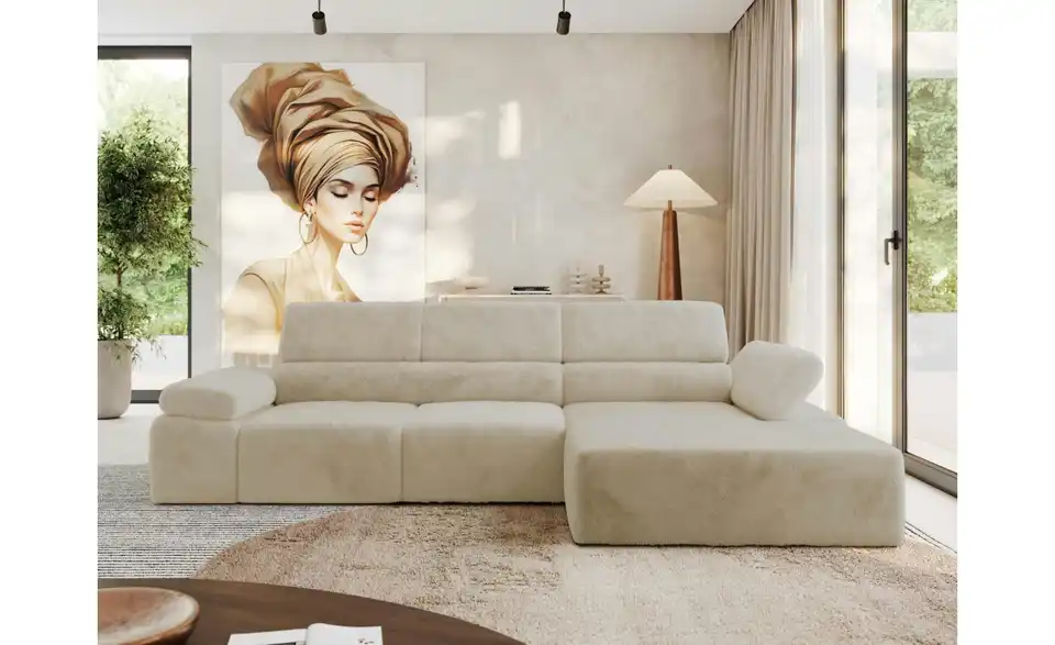 Ecksofa, in Wohnsituation