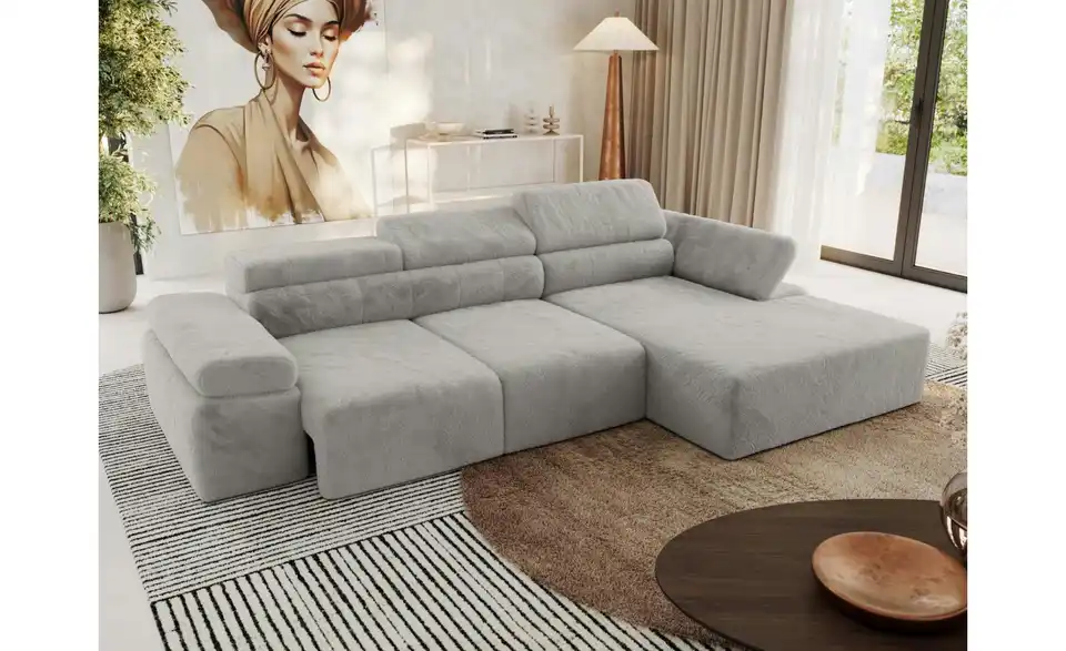 Ecksofa, in Wohnsituation