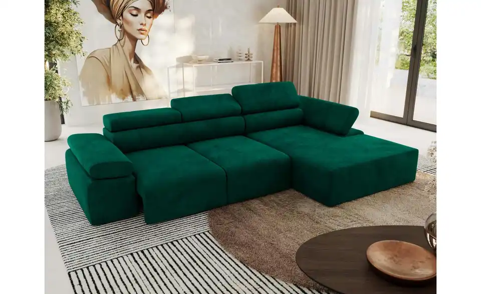 Ecksofa, in Wohnsituation