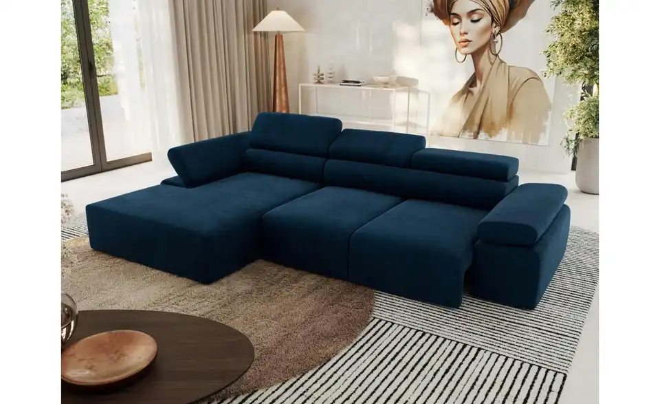 Ecksofa, in Wohnsituation