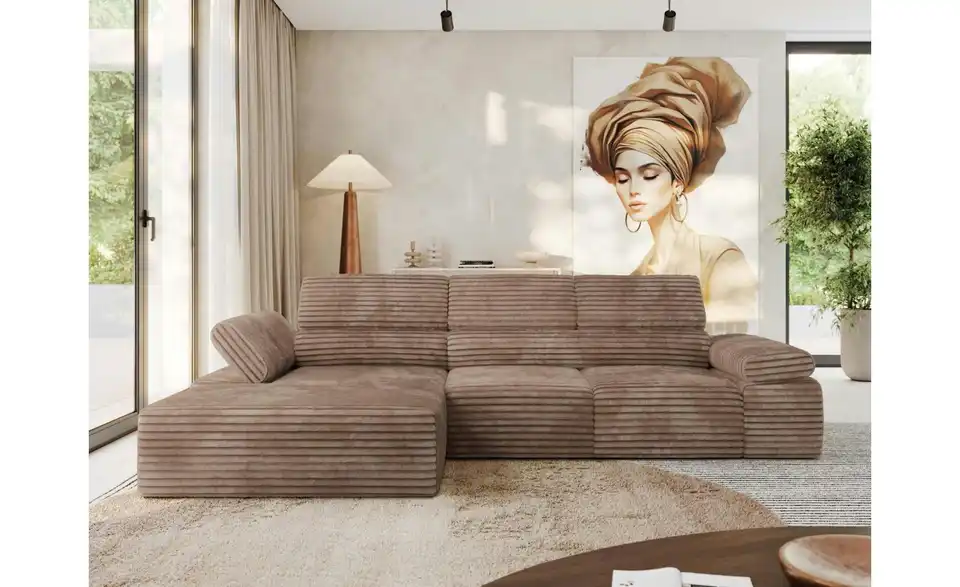 Ecksofa, in Wohnsituation