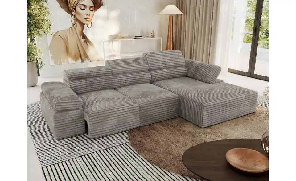 Ecksofa, in Wohnsituation