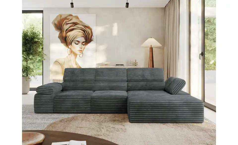 Ecksofa, in Wohnsituation