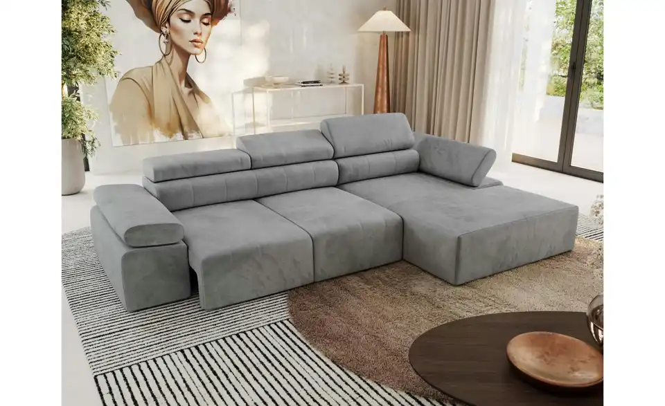 Ecksofa, in Wohnsituation