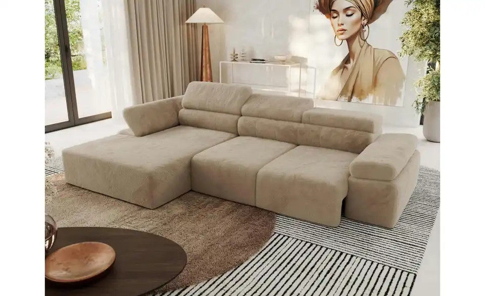 Ecksofa, in Wohnsituation